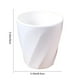 thumbnail image 3 of Vaso Multiusos de Plástico | Blanco | Diseño con Patrón En Espiral | 9 X 8,5 Cm | Apto para Alimentos | Ligero | Apto para Lavavajillas | 1 Vaso, 3 of 6