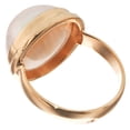 thumbnail image 4 of South Pacific White Mabe Cultured Pearl Gold Plated 925 Sterling Silver Ring, 4 of 4