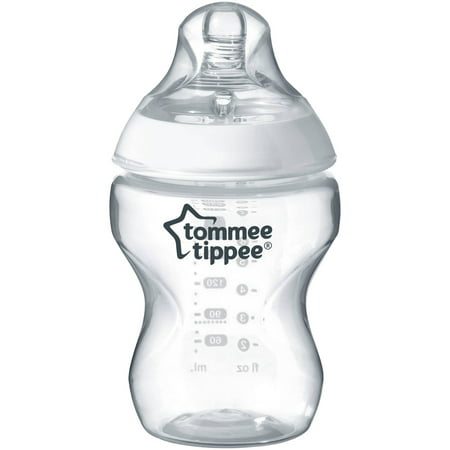 Tommee Tippee Closer to Nature Baby Bottle - 9 ounces, Clear, 1
