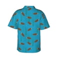 thumbnail image 3 of Fotbe Sea Turtle Hawaiian Shirt for Men Unisex Summer Beach Casual Short Sleeve Cotton Linen Button Down Shirts-Large, 3 of 9