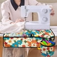 thumbnail image 4 of HELLHERO Premium Fabric Sewing Machine Pad Organizer Storage Colorful Floral Prints Sew Machine Pad Dustproof Mat Easy Storage for Woman Gifts, 4 of 5