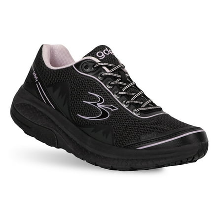 

Gravity Defyer Women s G-Defy Mighty Walk Athletic Sneakers (Black/Purple 6.5 Wide US Women)