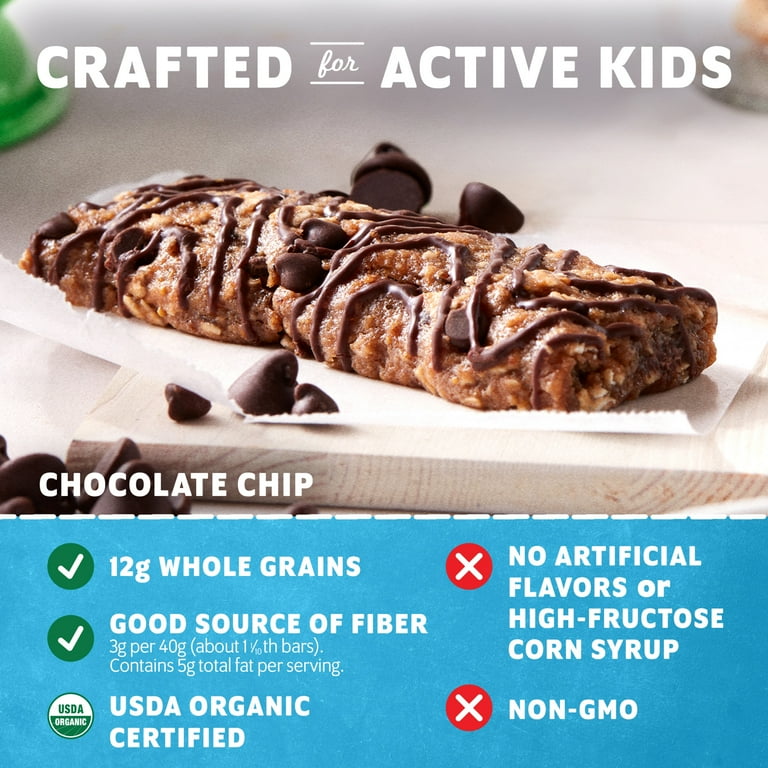 CLIF Kid Zbar - USDA Organic, Non-GMO, Chocolate Chip Snack