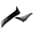 thumbnail image 4 of Ikon Motorsports Rear Aprons Compatible with 2014-2017 INFINITI Q50 OE Style Unpainted Black PU Polyurethane Rear Bumper Lip Lower Side Spat Valance Winglet Canard Protector 2PCS, 4 of 4