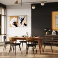thumbnail image 5 of Simpli Home Draper SOLID HARDWOOD and Rubberwood 66 inch x 40 inch Rectangle Mid Century Modern Dining Table in Teak Brown, 5 of 10