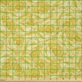 thumbnail image 2 of Ambesonne Floral Fabric by the Yard Microfiber, Yellowish Roses Pattern Art, 1 Yard, Earth Yellow Pale Orange, 2 of 2