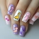 thumbnail image 5 of 3 placas de estampado de uñas con dinosaurios, plantillas para uñas con diseño de dinosaurios, amor, sol y plantas, placas de acero inoxidable con imágenes., 5 of 7