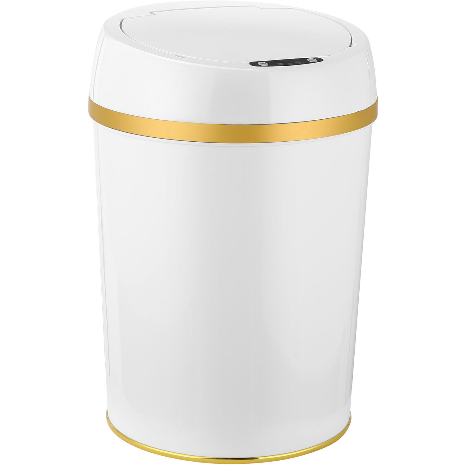 Hanover 9 Liter - 2.3 Gallon Trash Can for Home and Kitchen | Fingerprint Smudge Resistant | Soft Close | Sensor Lid | White