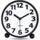 thumbnail image 1 of Silent Analog Alarm Clock,Black Metal Large 3D Digits,Non Ticking Table Clock with Night Light Bedside Alarm Clock 10.8cm, 1 of 4