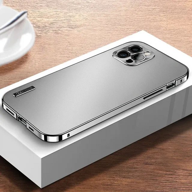 2024 Metal Aluminium Alloy Case for iPhone 15 14 13 12 Pro Max Camera Lens Protective Case iphone Original Color Phone Cover