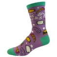 thumbnail image 5 of Women's Naps and Snacks Socks Funny Tacos Pizza Sleep Lazy Graphic Novelty Footwear, 5 of 8