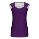 thumbnail image 4 of Fiudx Camisas para Mujer Camiseta de Manga Corta con Tirantes de Color Liso para Mujer Camiseta Sin Mangas Holgada, 4 of 4
