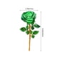 thumbnail image 3 of Adorno De Rosa De Cristal 1Pcs Crystal Rose Ornament Glass in Green for Valentine's Day Wedding Birthday Gift Keepsake 9.45x2.76" JASKFLY, 3 of 8