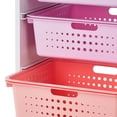 thumbnail image 5 of Your Zone Kids Sliding Bin Organizer with 4 Storage Bins, Pink, 5 of 8