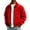 Red #023, variant on Bomber Jacket Men Zip Up Lightweight Corduroy Jackets Casual Stylish Fall Winter Coats Windbreaker Clothing with Pockets Red L