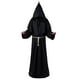thumbnail image 1 of Disfraz medieval versátil Minnieouse para hombres y mujeres monje sacerdote capa Túnica negro METRO, 1 of 6