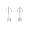 thumbnail image 4 of 0.52Ct Brilliant Round Cut Studs Crystal 14K White Solid Gold Everyday Dainty Earrings Screw Back, 4 of 7