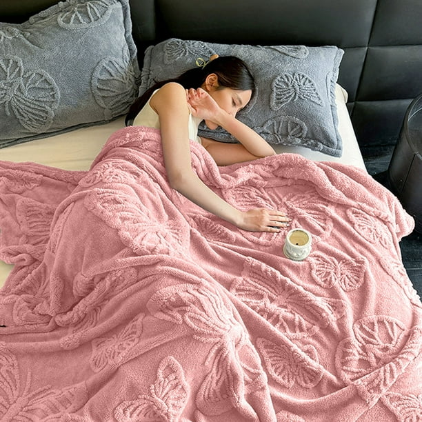 Color Style Taffeta Comfortable Fleece Blanket Sofa Leisure Throw Blanket