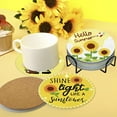 thumbnail image 2 of FUYGRCJ 8PCS Diamond Painting Coasters Kits DIY Diamond Dot Art Crafts Coasters Sunflower Diamond Painting Kit with Holder for Adults Kids Beginner Holiday Gifts Mothers Day, 2 of 10