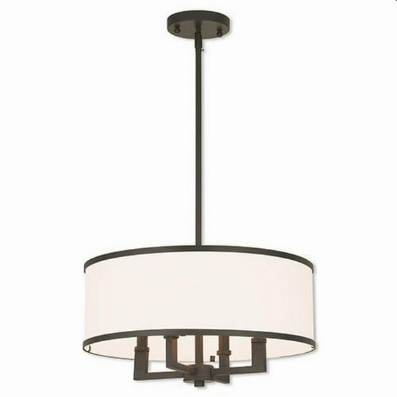 Transitional Four Light Chandelier-Bronze Finish Bailey Street Home 218-Bel-2256000