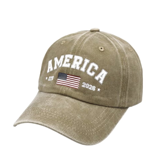 Lksixu 250 Anniversary USA Hat, 1776-2026 Year American Flag Patriot Baseball Cap, Adjustable Retro Washed Commemorative United States Trucker Hats America 250th Anniversary Hat for Men Women