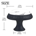thumbnail image 4 of 4 Pcs White Sport Knobs for Kitchen Cabinet Cupboard Dresser Bookcase Drawer Pulls Handles Round Home Decor, 4 of 8