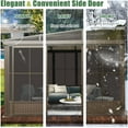 thumbnail image 4 of Domi 10’ x 12’ Sunroom, All-Season Wall Mounted Gazebo Solarium with Front Door, Side Entrance, Galvanized Steel Sloping Roof, PC Screen, Outdoor Permanent Sun Room Lean to Gazebo for Deck Patio, 4 of 10