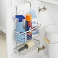 thumbnail image 5 of iDesign, Over the Cabinet 2-Tier Kitchen Storage Basket Organizer, 5" x 11" x 16.3", Chrome, 5 of 7