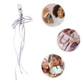 thumbnail image 3 of Unique Bargains 1 Pc Handbag Charms Keychains Beads Ribbon Bow Bag Accessories Purple, 3 of 5
