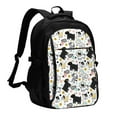 thumbnail image 1 of Balery Funny Puppy Mochila con carga USB para hombre y mujer - Mochila impermeable y antirrobo para laptop con puerto USB para viajes, trabajo, 1 of 7