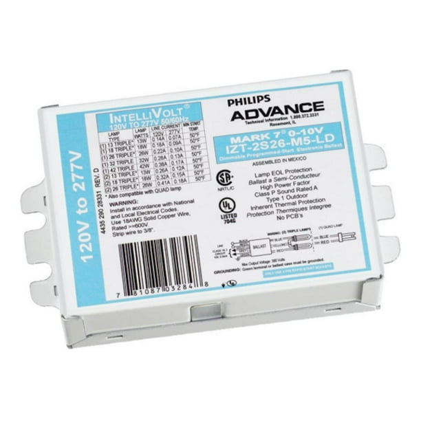 Advance 03284 IZT2S26M5LD 120277V Mark 7 010V Dimmable