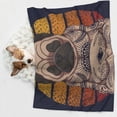 thumbnail image 6 of Yiaed Pug dog Yoga Print Dog Blankets-Cat Blanket Washable for Couch Protection,Puppy Blanket, Soft Plush Reversible Throw Furniture Protector-Medium, 6 of 8