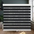 thumbnail image 1 of Cordless Zebra Blinds Roller Shades for Window-Dual Layer Sheer Blinds Light Control with Valance Day Night Privacy Light Filtering Fabric ; W x ; H (W.xHcm), 1 of 8