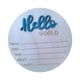 thumbnail image 3 of Letrero de recuerdo para bebé recién nacido, letrero de madera con texto "Hola Mundo" para decoración de guardería, baby shower. Azul, 3 of 9