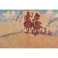 thumbnail image 2 of Remington, Frederic 18x13 Black Modern Framed Museum Art Print Titled - A Sign of Friendship, 2 of 4