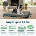 thumbnail image 3 of FurHaven Pet Products | Deluxe Orthopedic Oxford Indoor/Outdoor Water-Resistant Pet Bed for Dogs & Cats, Stone Gray, Large, 3 of 9