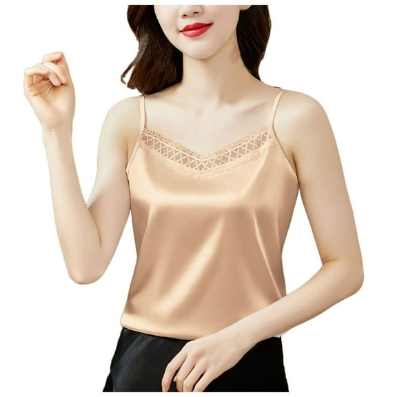 Women's Summer Printed V Neck Camisole - Sleeveless, Loose Fit, Polyester-Spandex Blend, Versatile for Casual/Vacation Wear