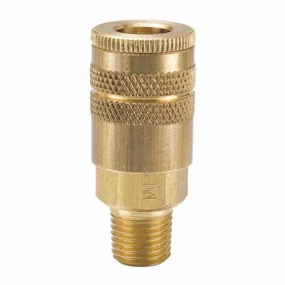 Parker Coupler Body,Brass,MNPT,1/8 In. Pipe B22A