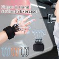 thumbnail image 2 of Banda De Resistencia De Muñeca Banda de agarre de mano de 5 dedos de silicona elástica para entrenamiento de gimnasia (negro) Ndcxsfigh Para Estrenar, 2 of 8