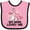 Pink and Black, variant on Inktastic My Mimi Loves Me Llama Girls Baby Bib