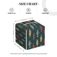 thumbnail image 4 of Balery River Freshwater Fish Porta Pañuelos de Cuero con Estampado – Funda Moderna Cuadrada para Caja de Pañuelos, Dispensador 5x5x5'', 4 of 7