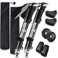 thumbnail image 1 of Bastones de trekking Covacure plegables de aleación de aluminio 7075, 1 of 6