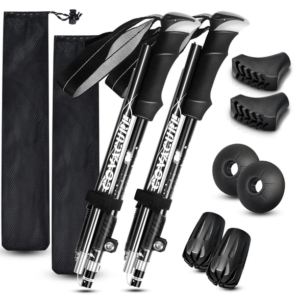 Bastones de trekking Covacure plegables de aleación de aluminio 7075