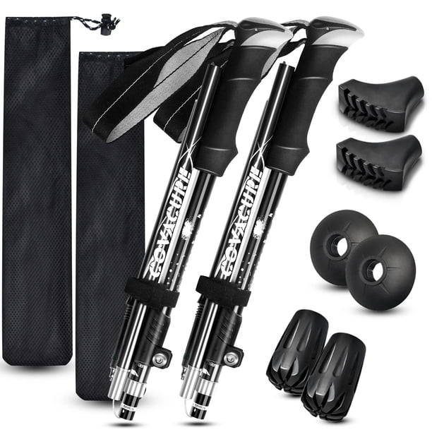 Bastones de trekking Covacure plegables de aleación de aluminio 7075