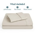 thumbnail image 3 of Bare Home Premium 1800 Collection 3-Piece Bed Sheet Set, Twin-XL, Wheat, 3 of 11