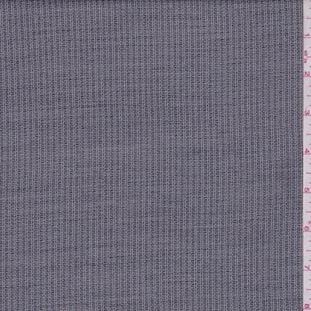 Blend Iron - Steel Grey Railroad Stripe Wool Blend Suiting, Fabric By the Yard