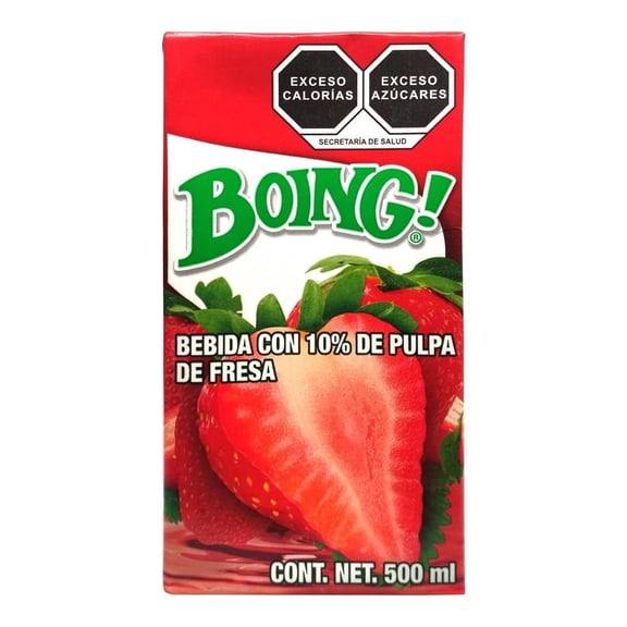 Bebida Boing con 10% de pulpa de fresa 500 ml