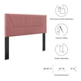 thumbnail image 6 of Modway Patience Channel Tufted Performance Velvet Full/Queen Headboard in Dusty Rose, 6 of 9