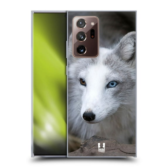 Head Case Designs Famous Animals Coloured Eye Arctic Fox Soft Gel Case Compatible with Samsung Galaxy Note20 Ultra / 5G