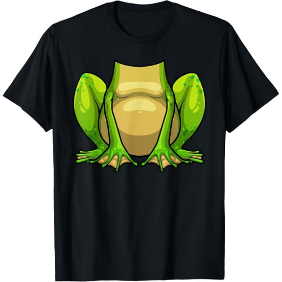 t-shirt Cute Frog Costume For Men Women Kids Toad Animal Halloween T-ShirtMen and women can wear, black T-shirts, gifts. Age: M,L,XL 2XL, 3XL, 4XL